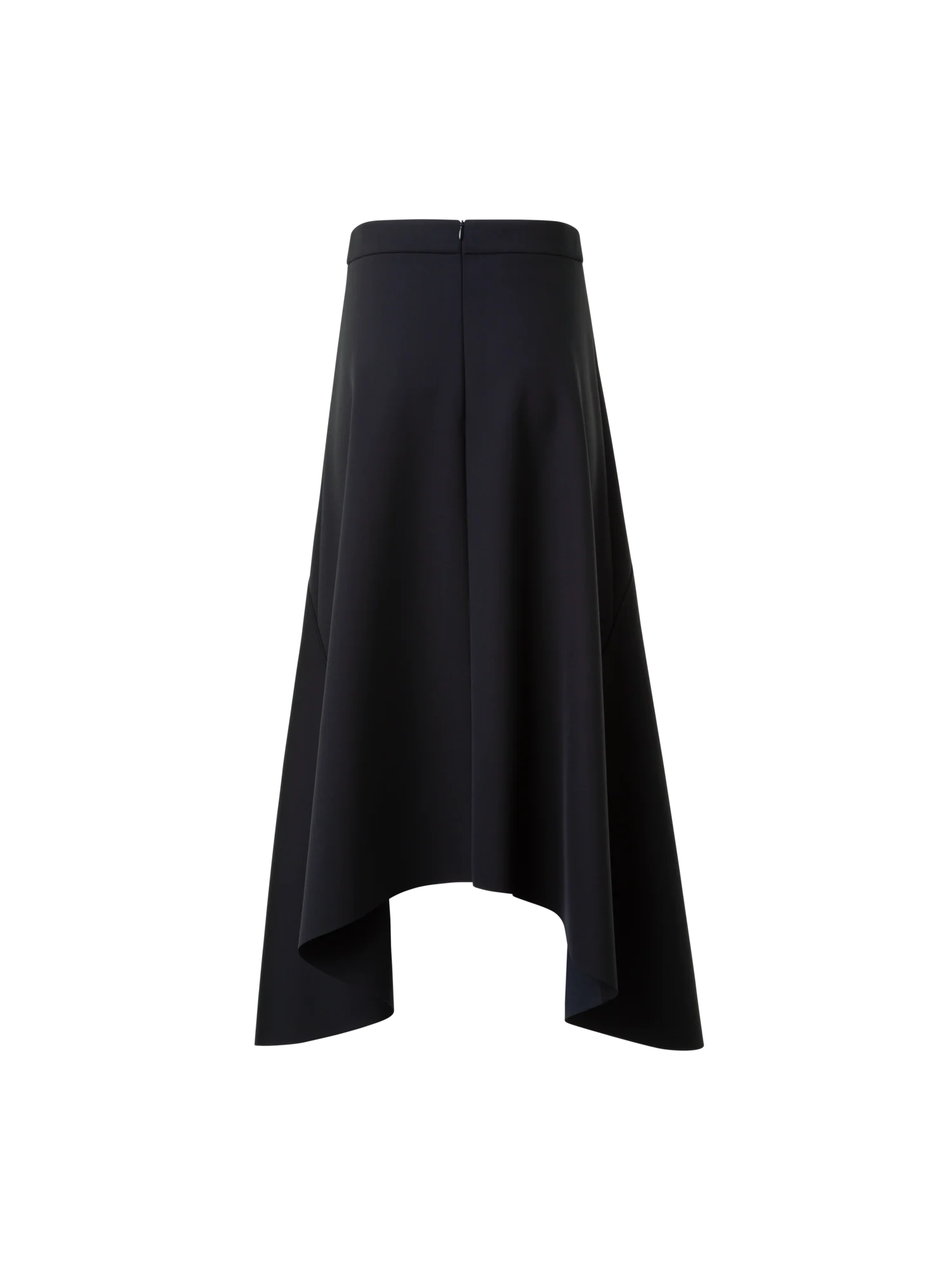 Asymmetrical A-Line Neoprene Handkerchief Skirt - Image 6