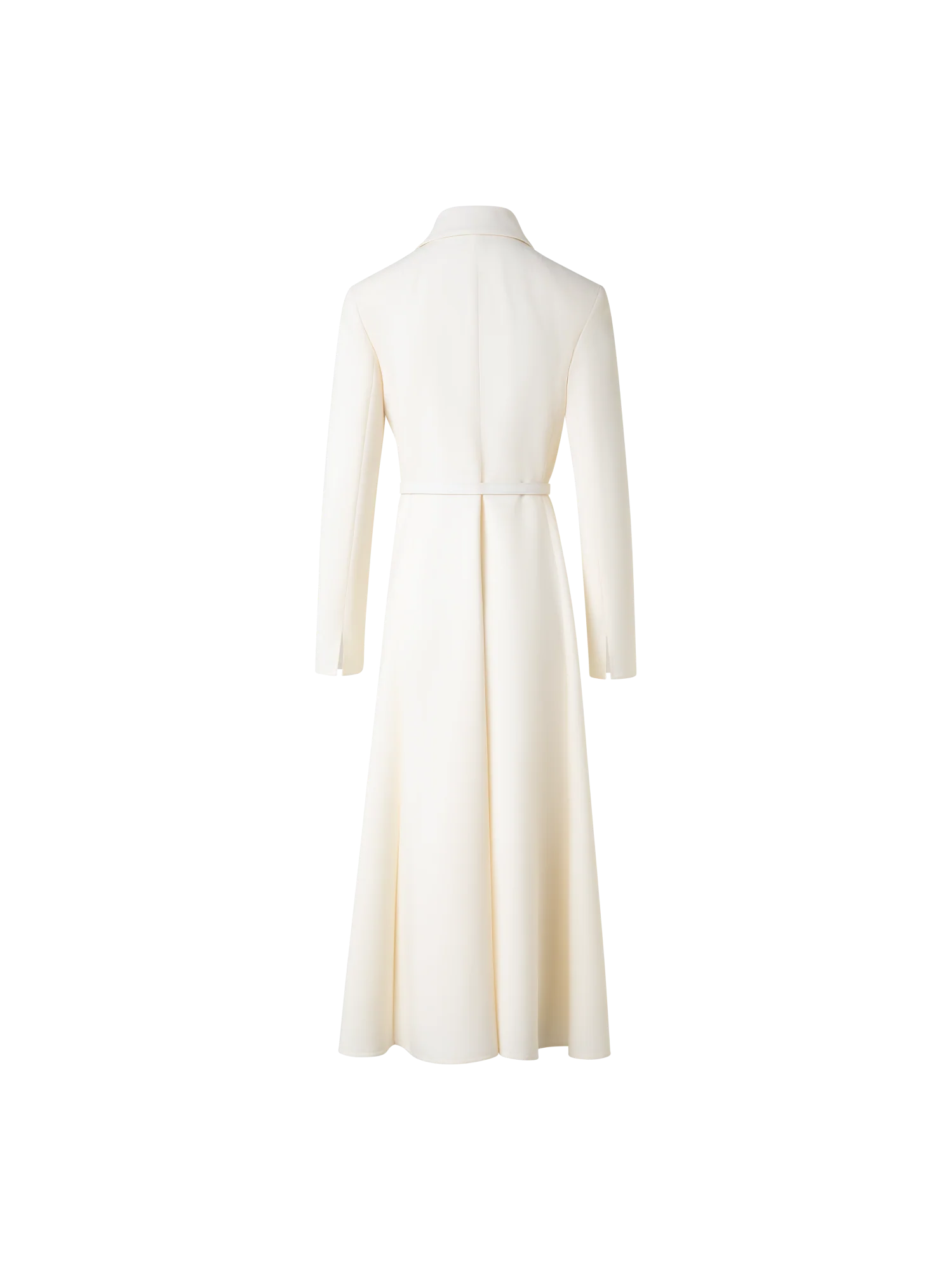 Belted Midi Dress in Wool Double-Face - Image 4