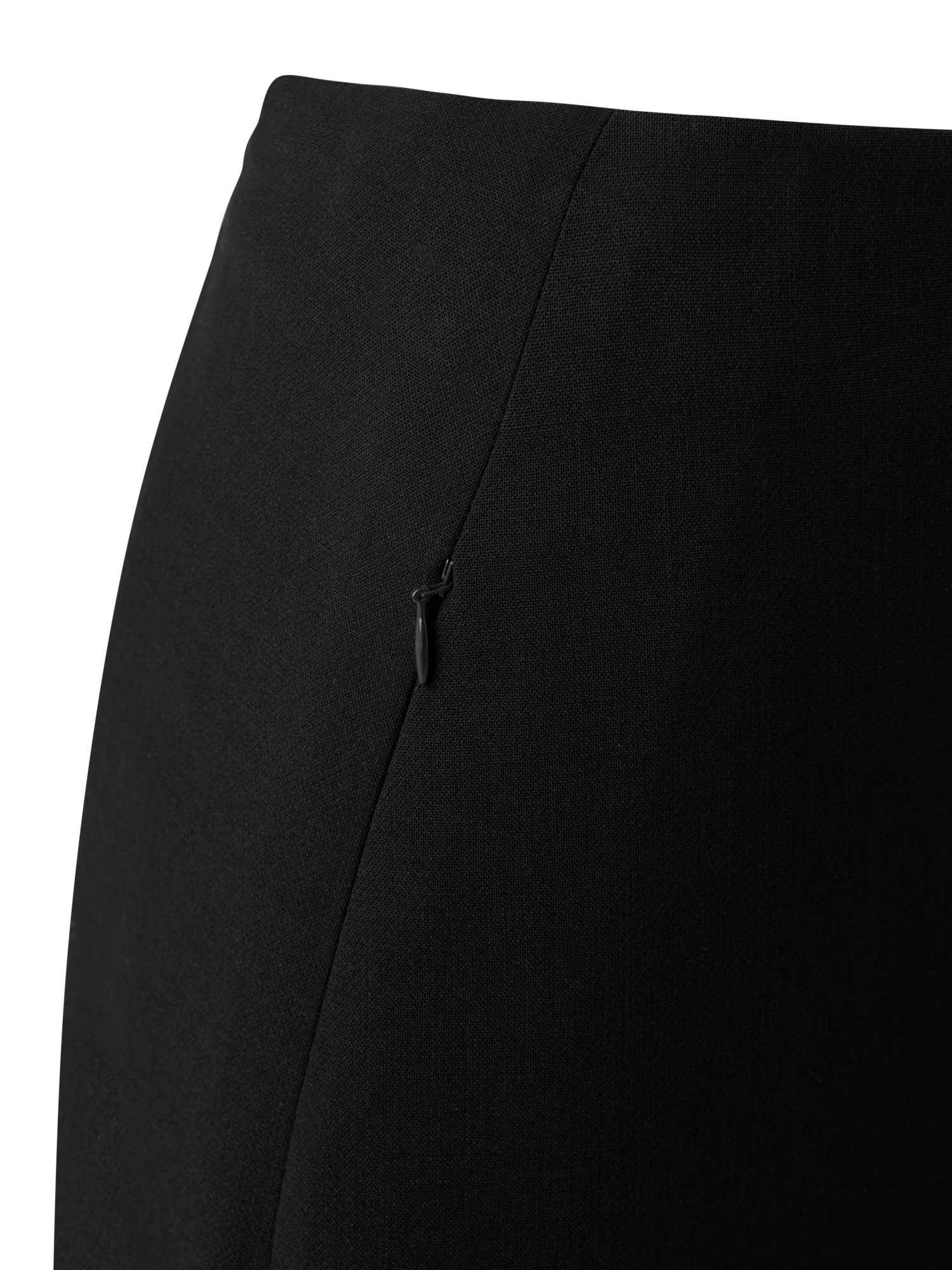 Wool Double-Face Pencil Skirt with Zip Pockets - Image 3