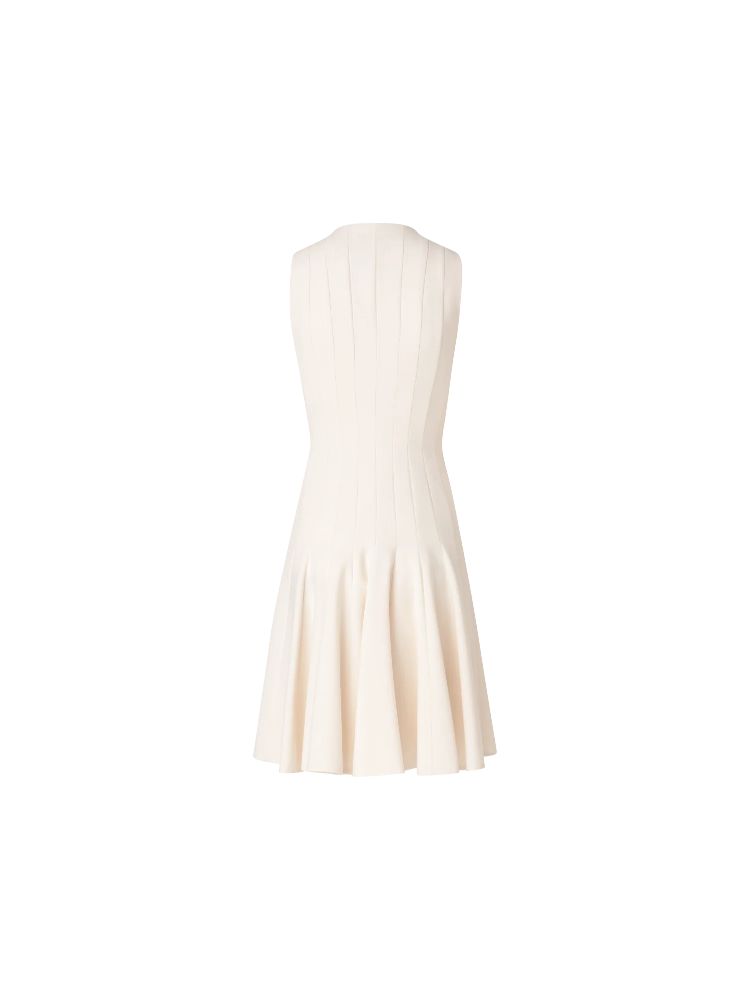 Wool Double-Face Dress with Skaters Pleats - Image 3