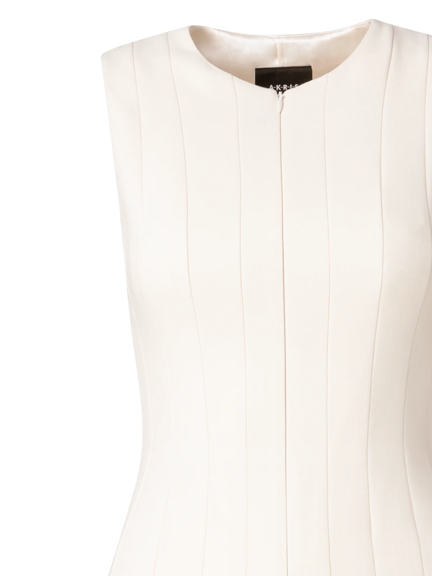 Wool Double-Face Dress with Skaters Pleats - Image 4