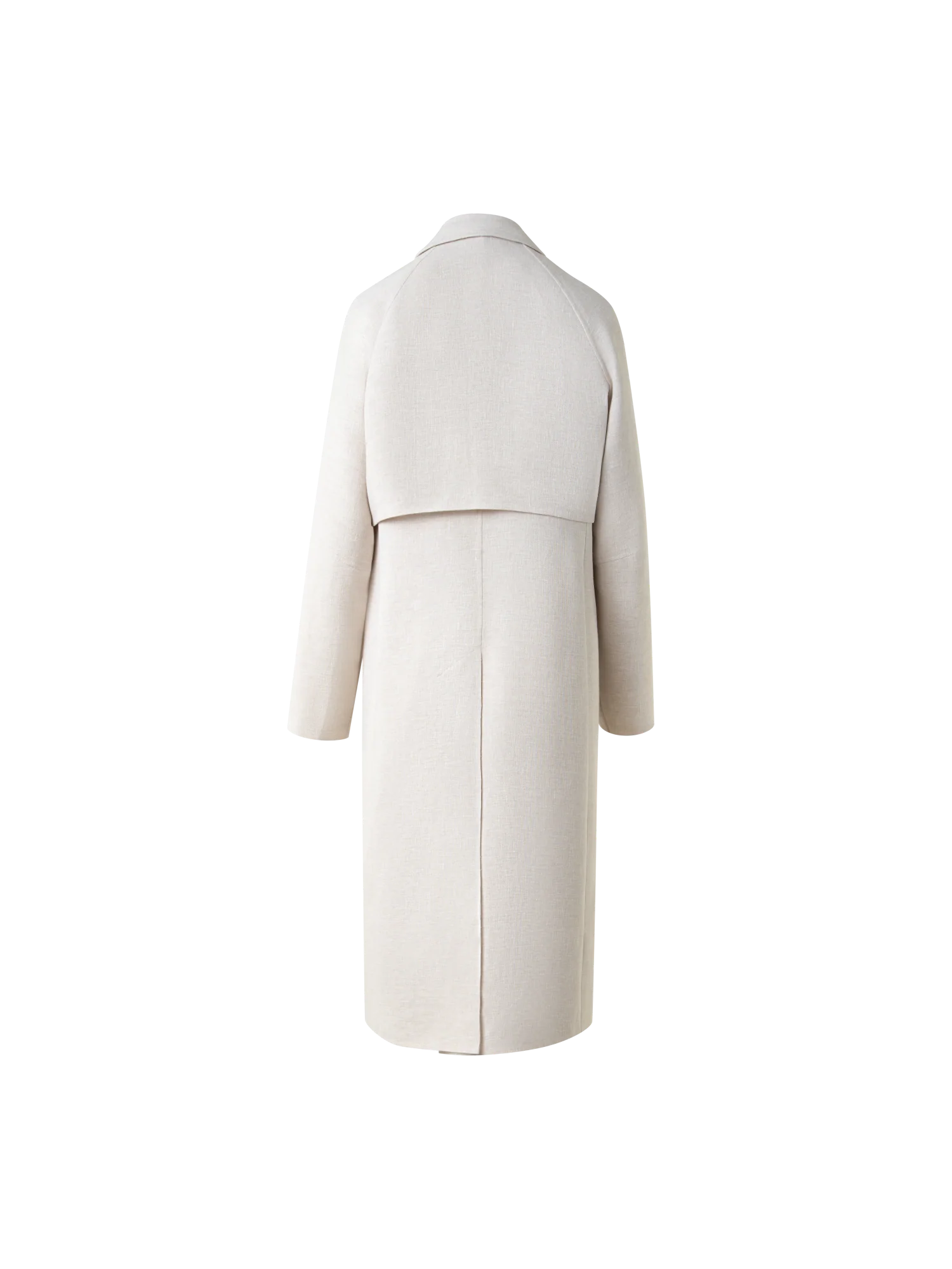 Duo Coat - Vest and Bolero in Linen Double-Face - Image 3