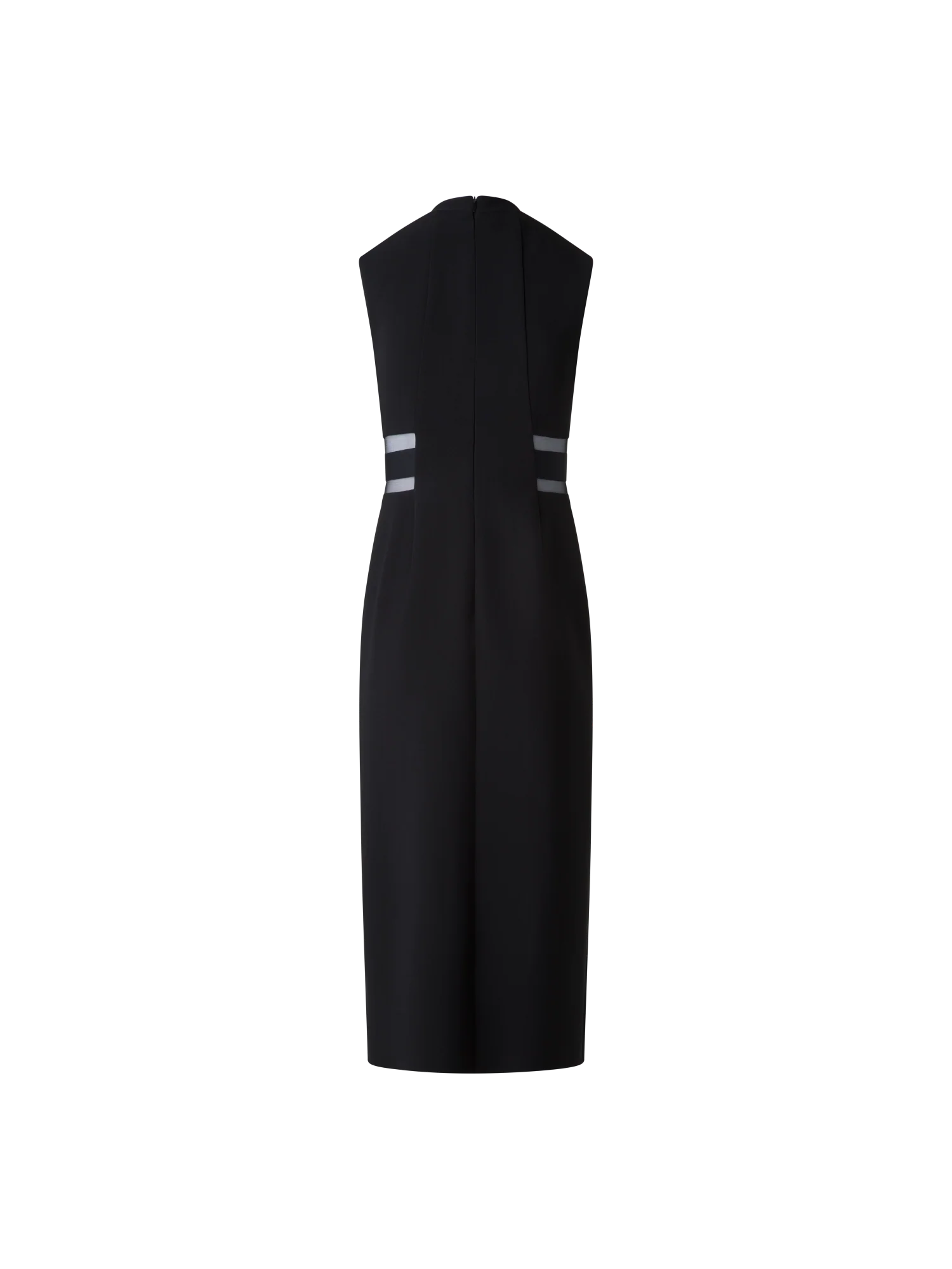 Evening Sheath Dress with Tulle Waist Inset - Image 4