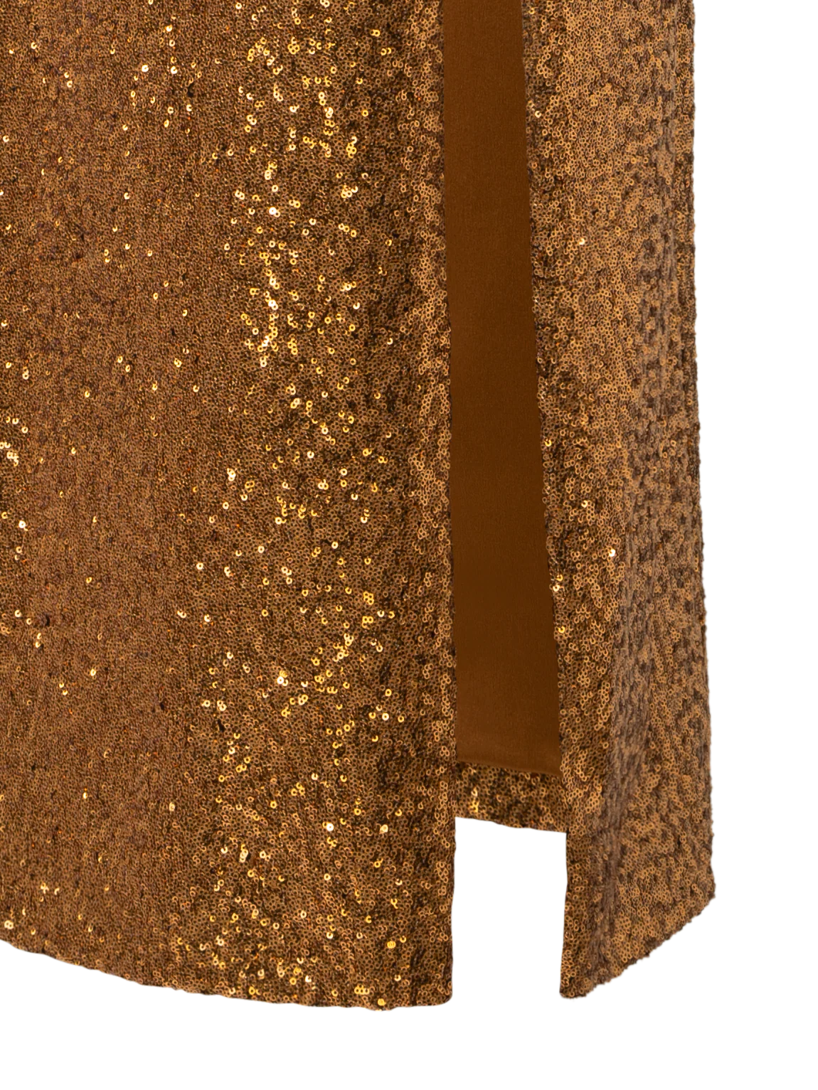 Long Sequined Evening Gown with V-Neck - Image 3