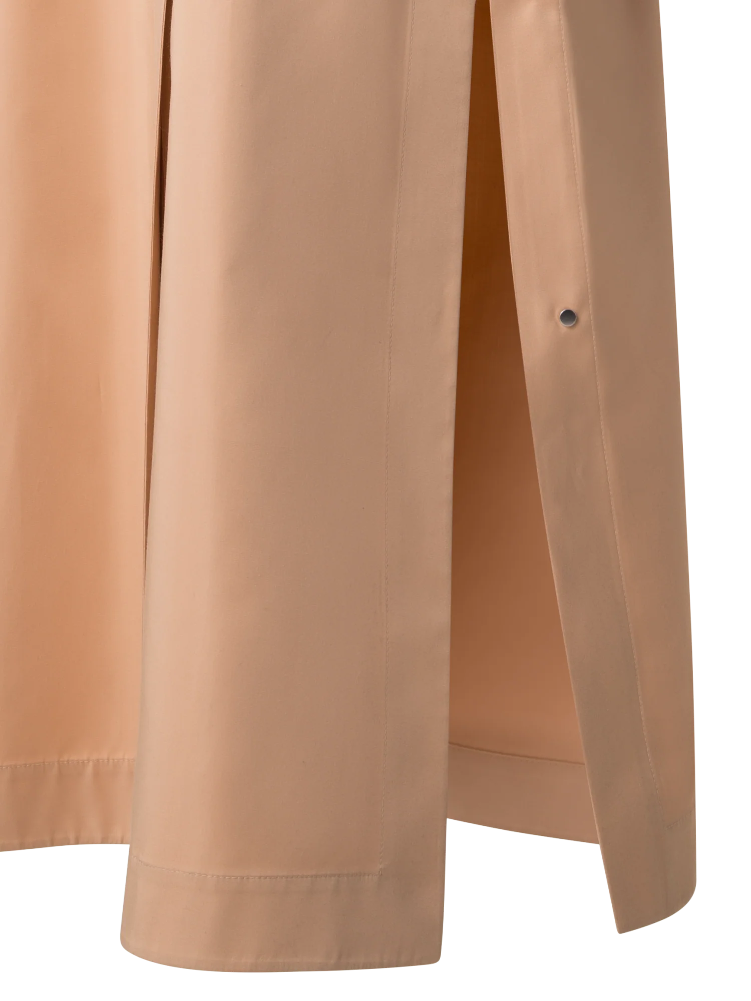 Maxi Coat in Water Repellent Silk Poplin - Image 3
