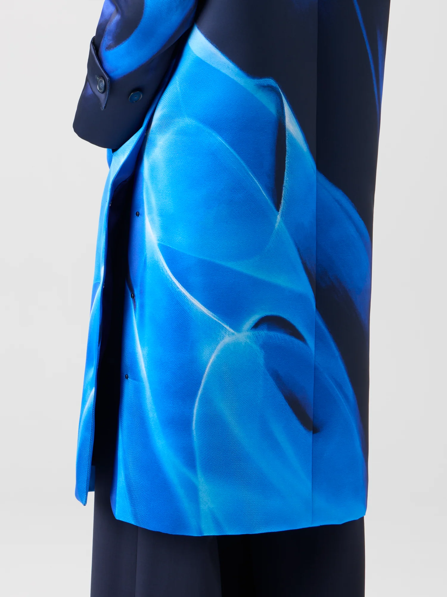 Oversized Coat in Alyson's Cyanotype Print - Image 5