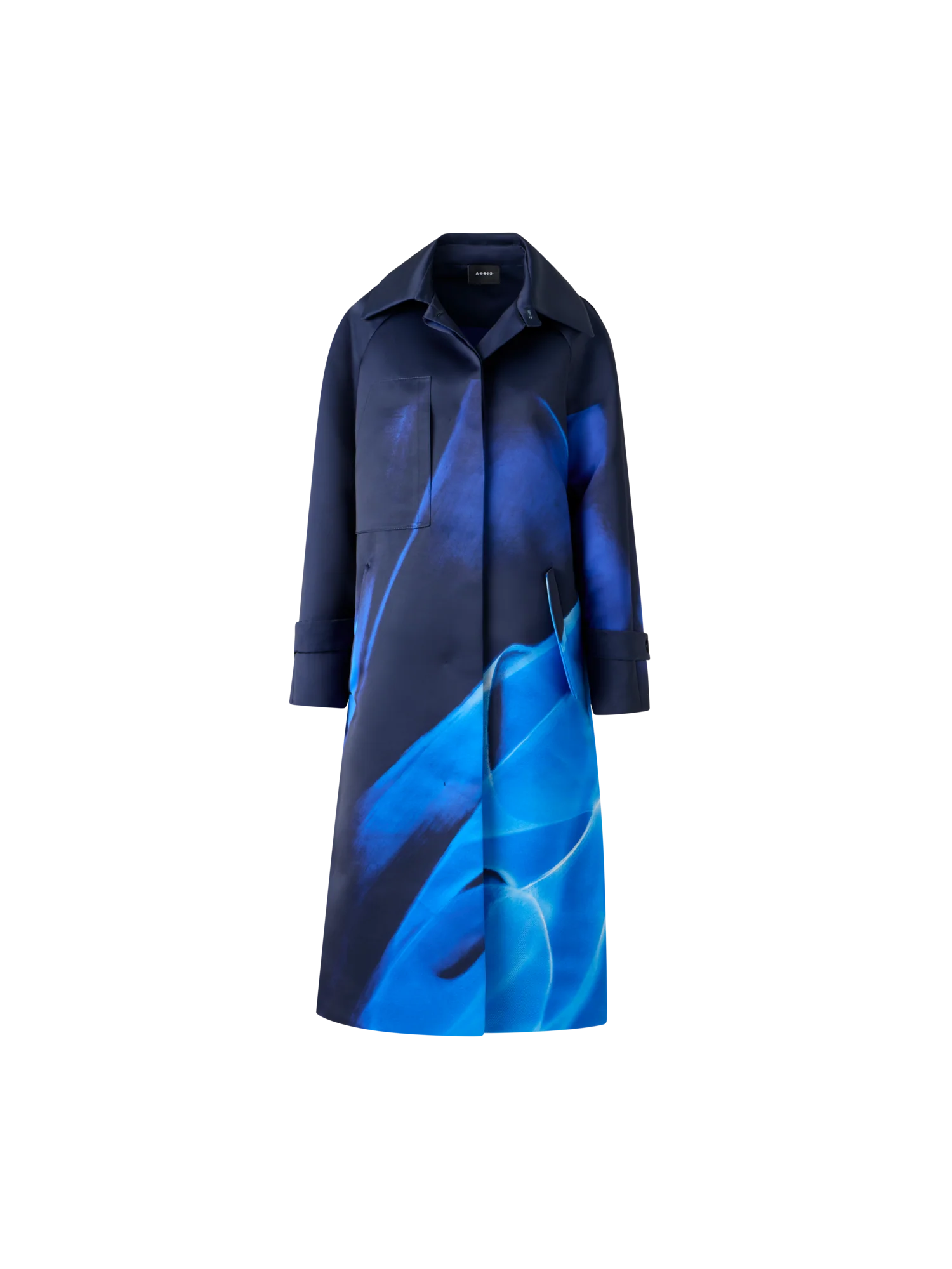 Oversized Coat in Alyson's Cyanotype Print - Image 6