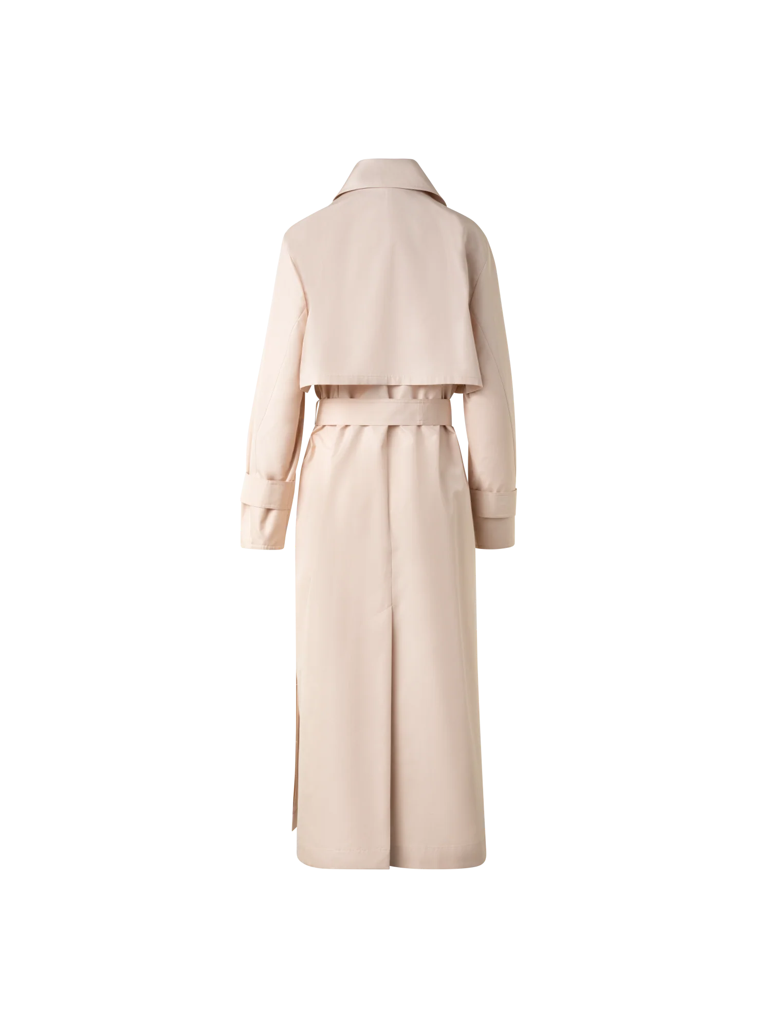 Oversized Trench Coat in Silk Taffeta - Image 4