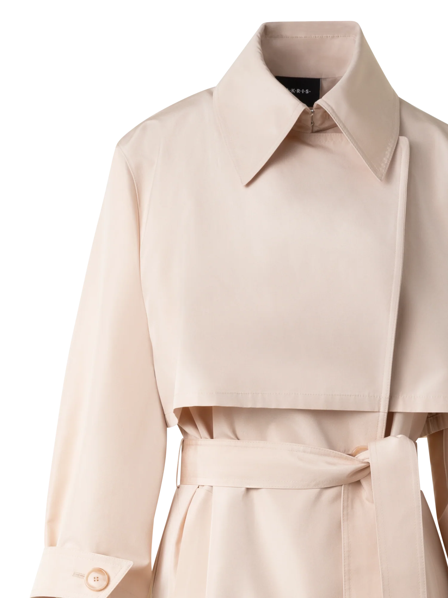 Oversized Trench Coat in Silk Taffeta - Image 6