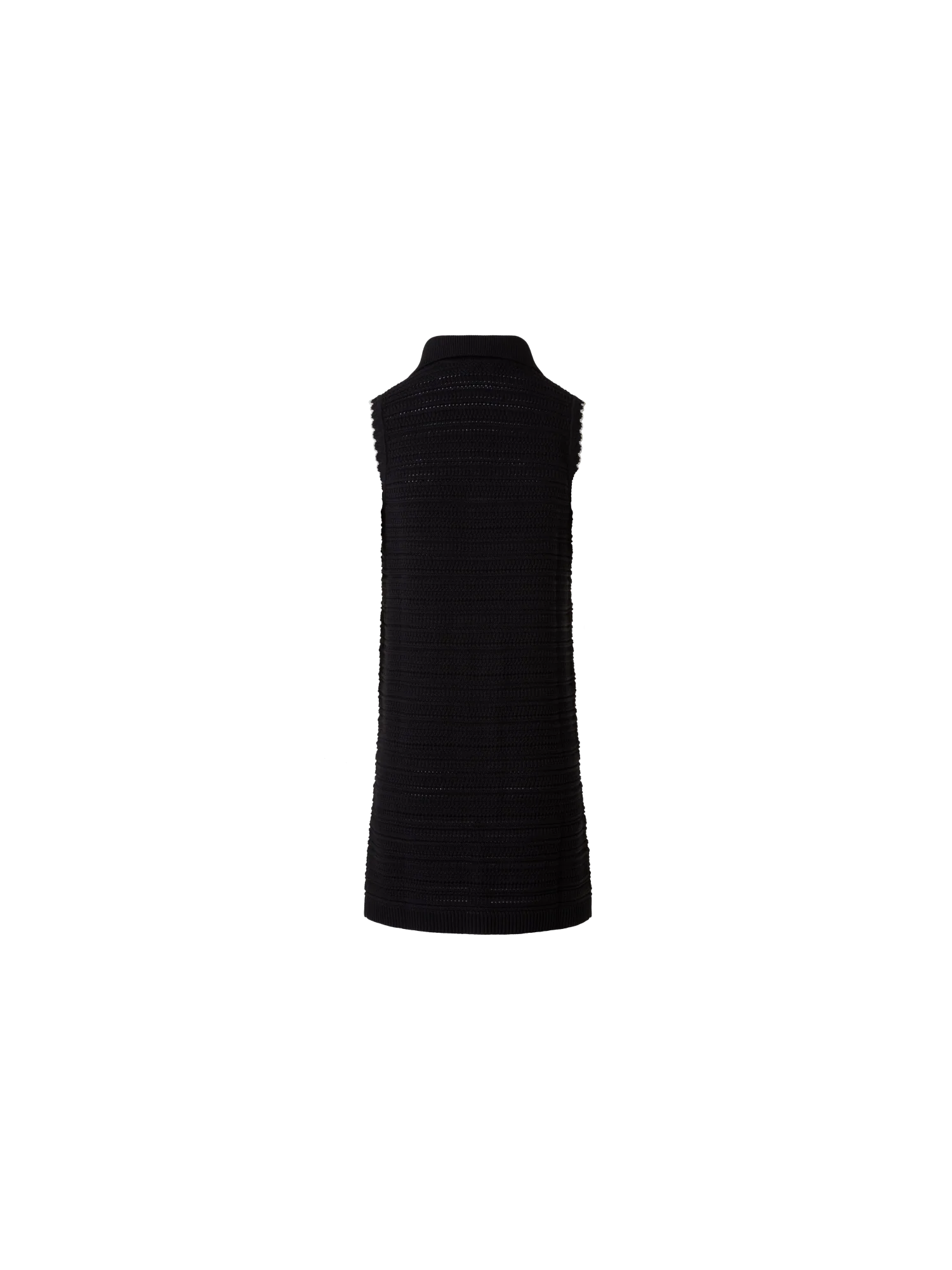 Polo Knit Dress in Chunky Knit Cotton - Image 3