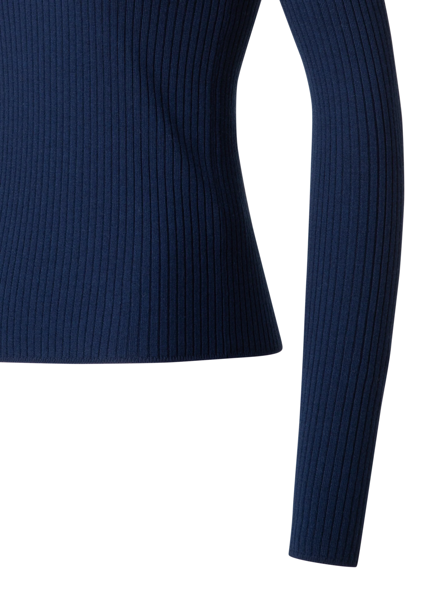 Ribbed Merino Sweater with XL-Collar - Image 3
