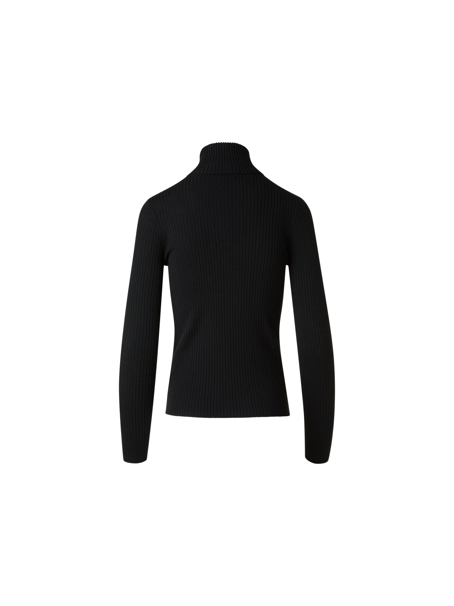 Sailor Collar Merino Wool Rib Half-Zip Sweater - Image 7
