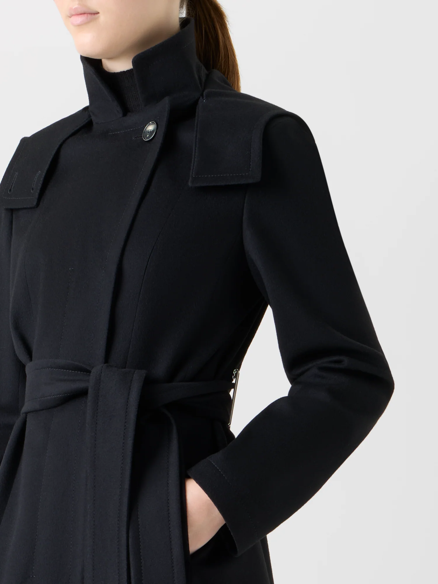 Short Cashmere Storm-System® Trench Coat - Image 4