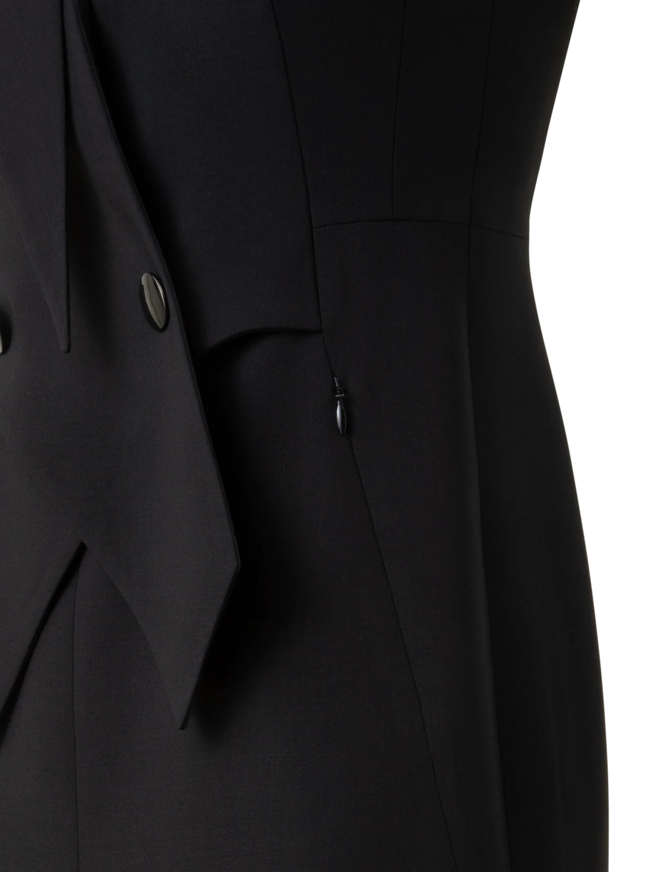 Sleeveless Blazer Dress in Wool Double-Face - Image 3