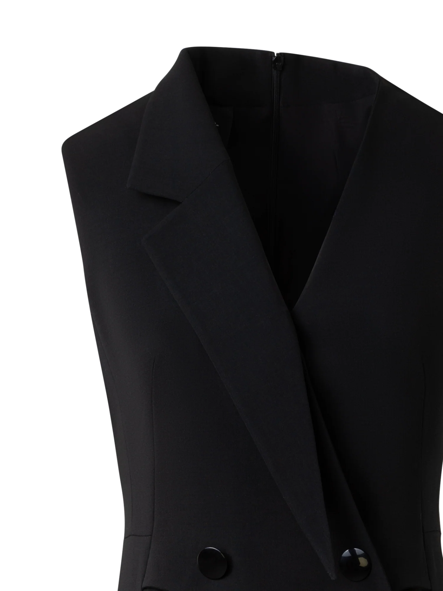 Sleeveless Blazer Dress in Wool Double-Face - Image 5
