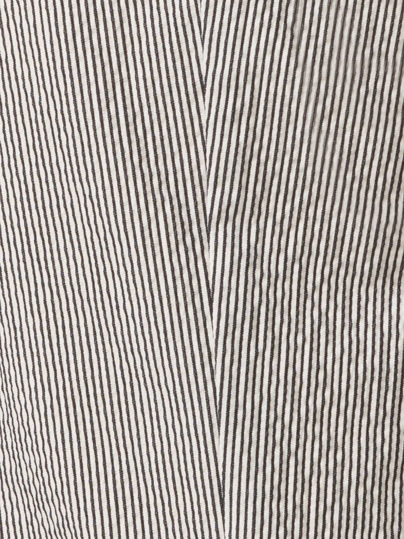 Tapered Pants in Striped Cotton Seersucker - Image 5