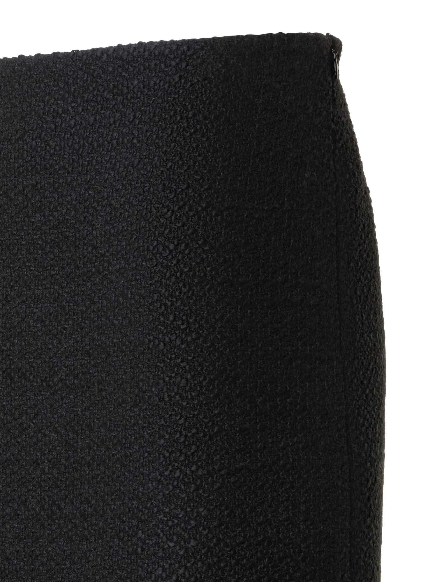 Tweed Bouclé Fringe Hem Mini Skirt - Image 3