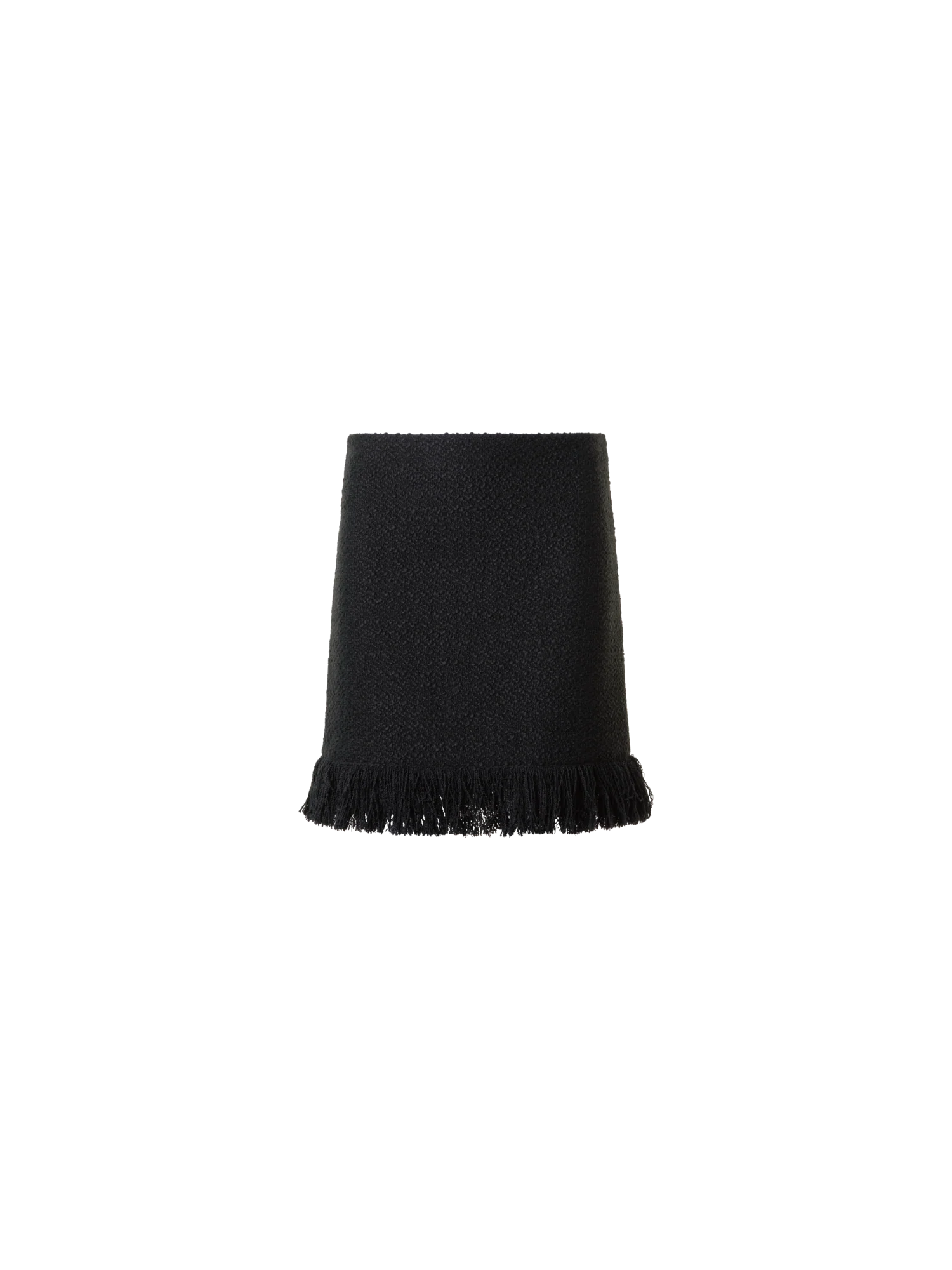 Tweed Bouclé Fringe Hem Mini Skirt - Image 6
