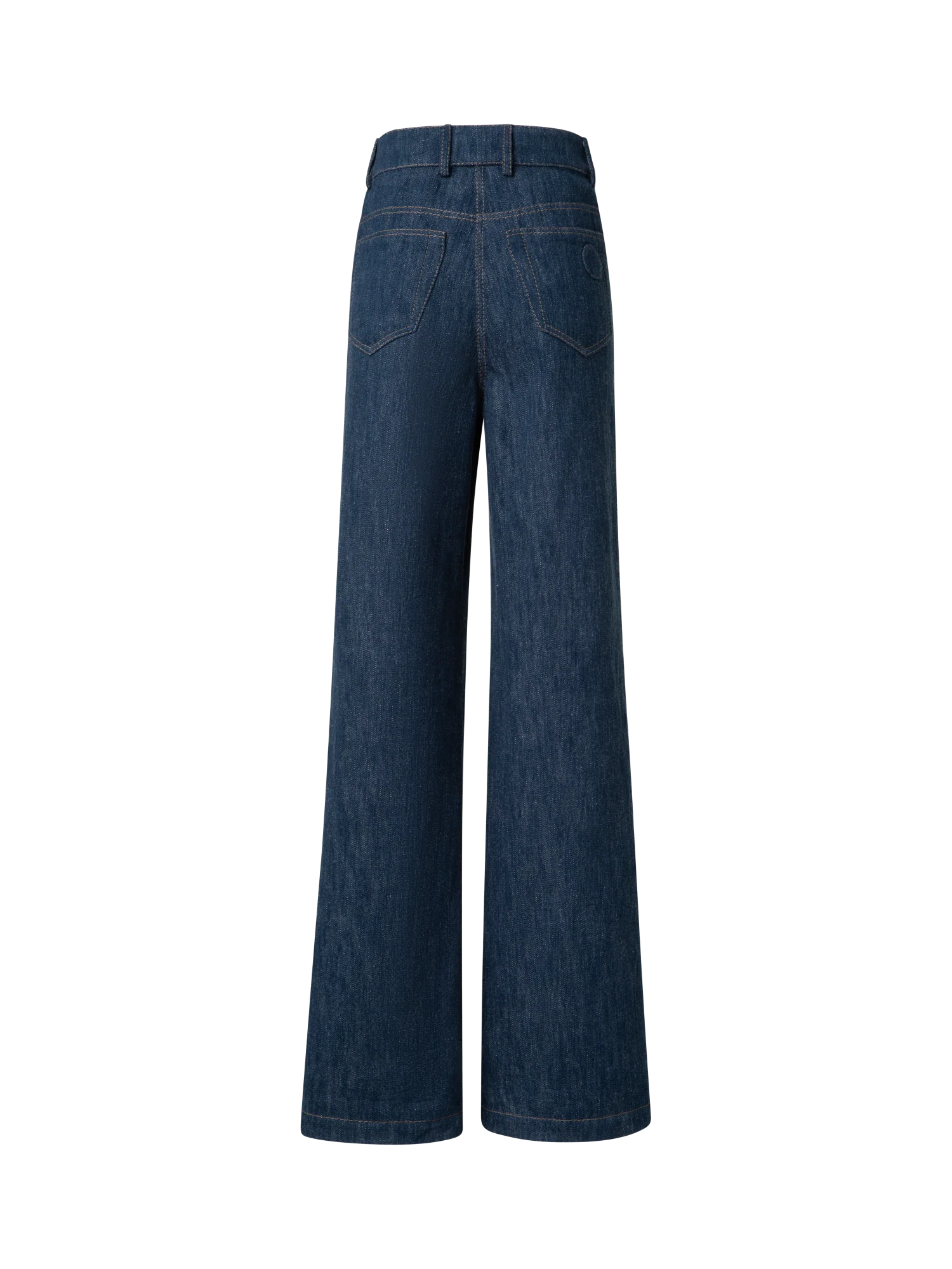 Wide Cotton Wool Denim Pants - Image 4