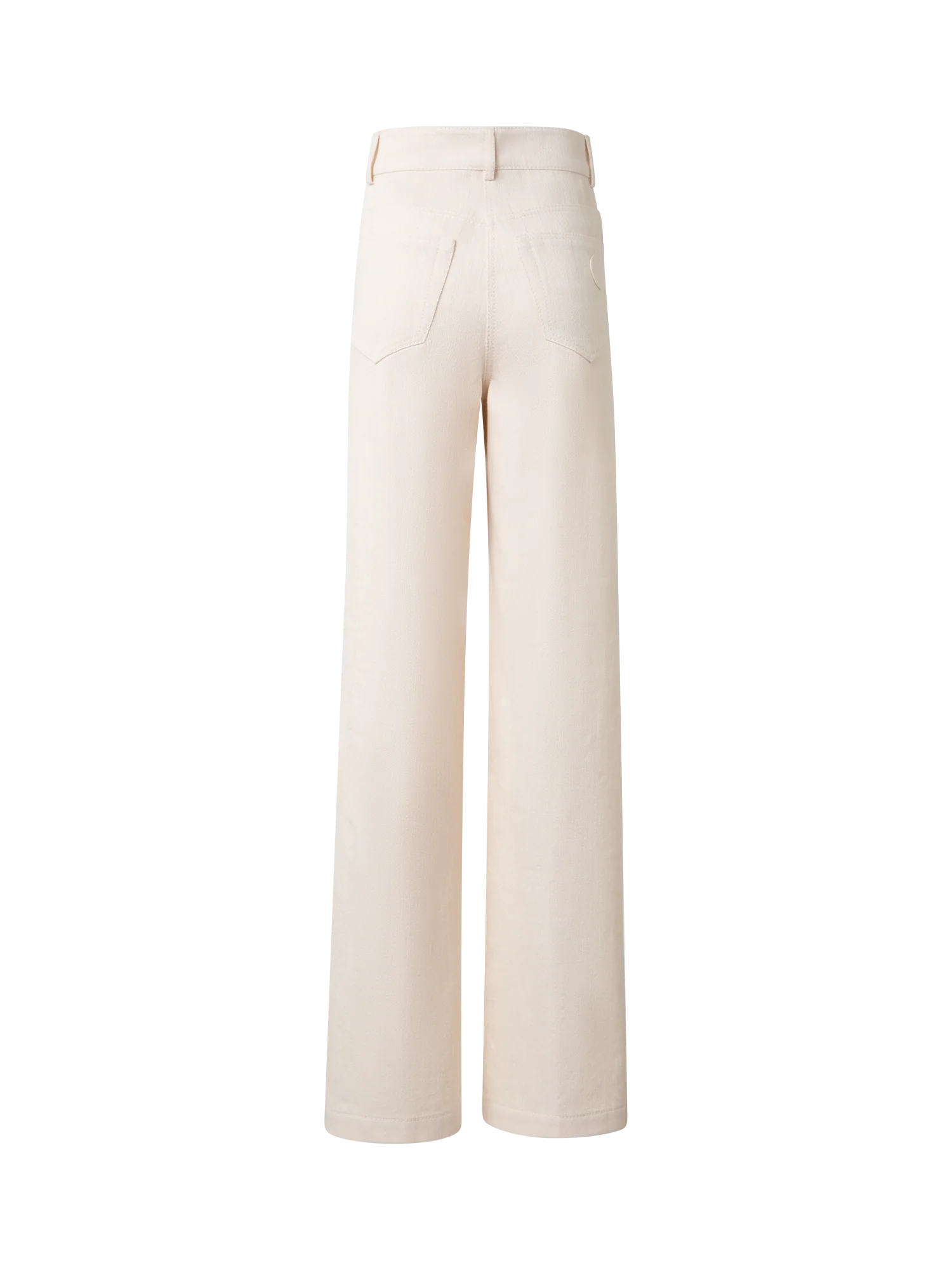 Wide Cotton Wool Denim Pants - Image 4
