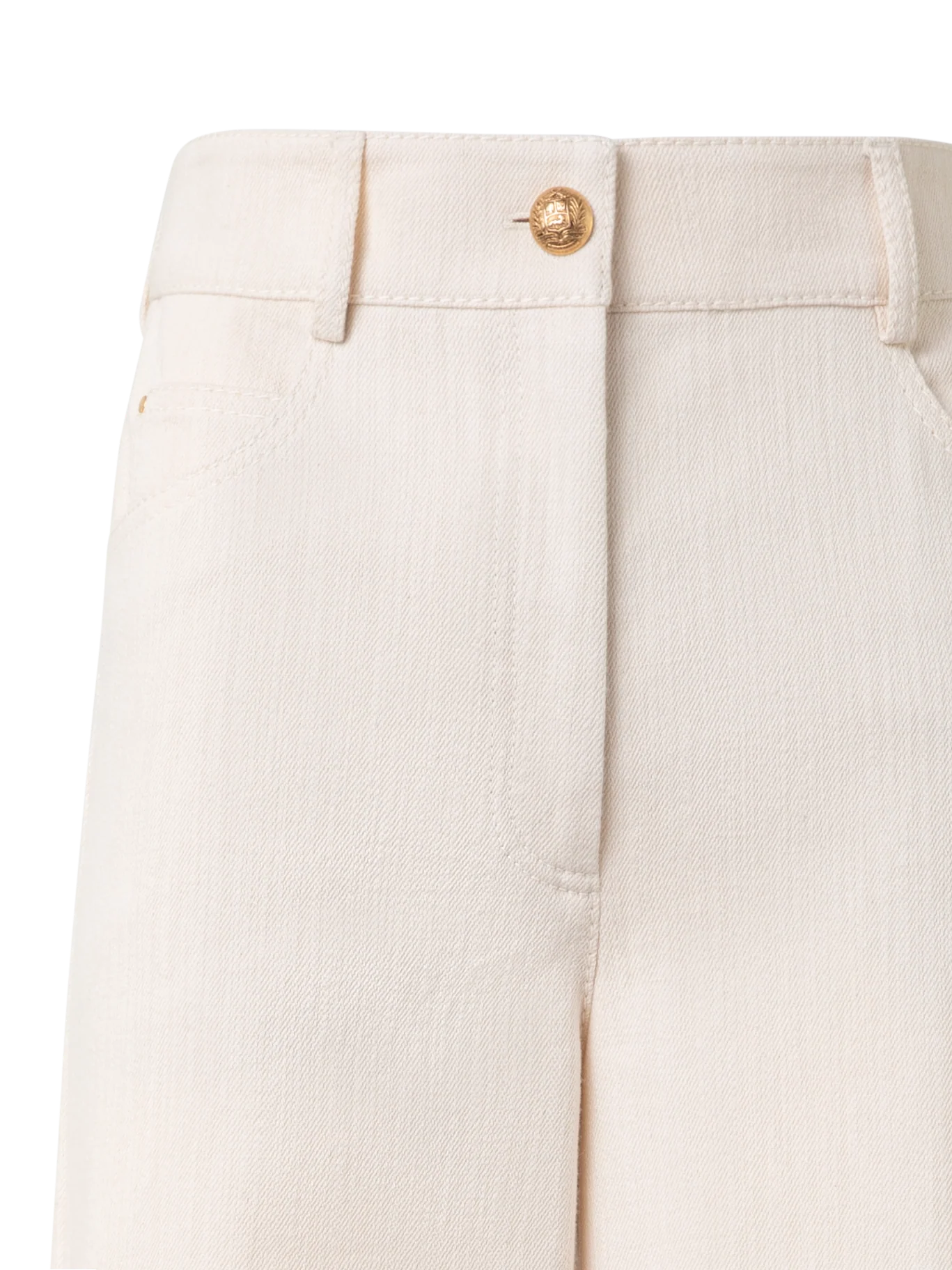 Wide Cotton Wool Denim Pants - Image 5