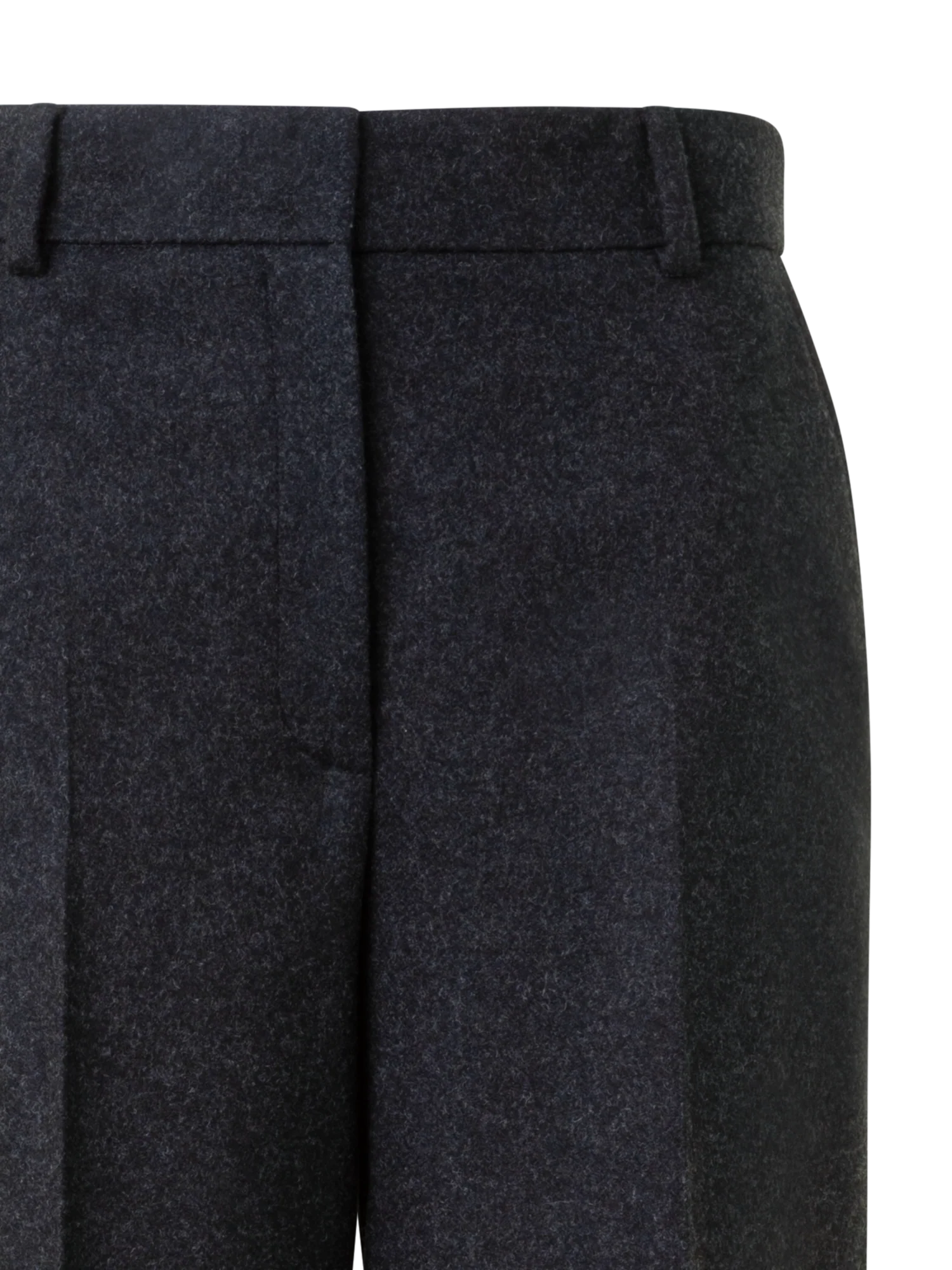 Wide Straight Wool Flannel Pants - Image 3