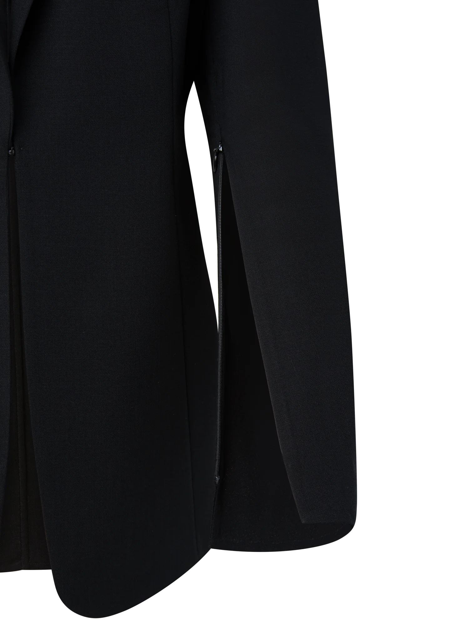 Wool Double-Face Blazer with a Leather-Lined Collar - Image 4