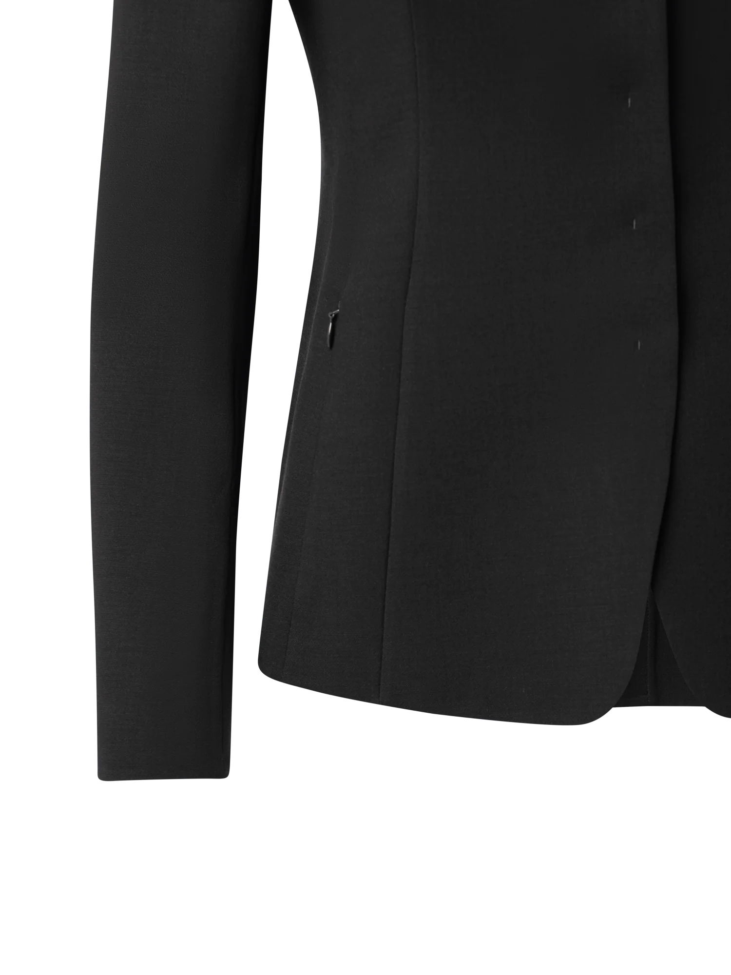 Wool Double-Face Blazer with Leather Collar - Image 5