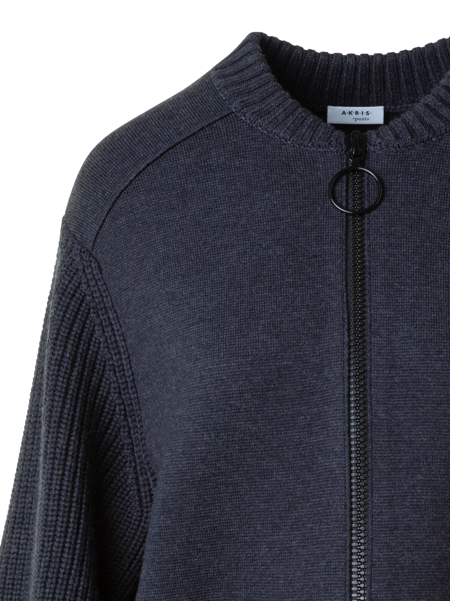 Wool Milano Knit Bomber Jacket - Image 3
